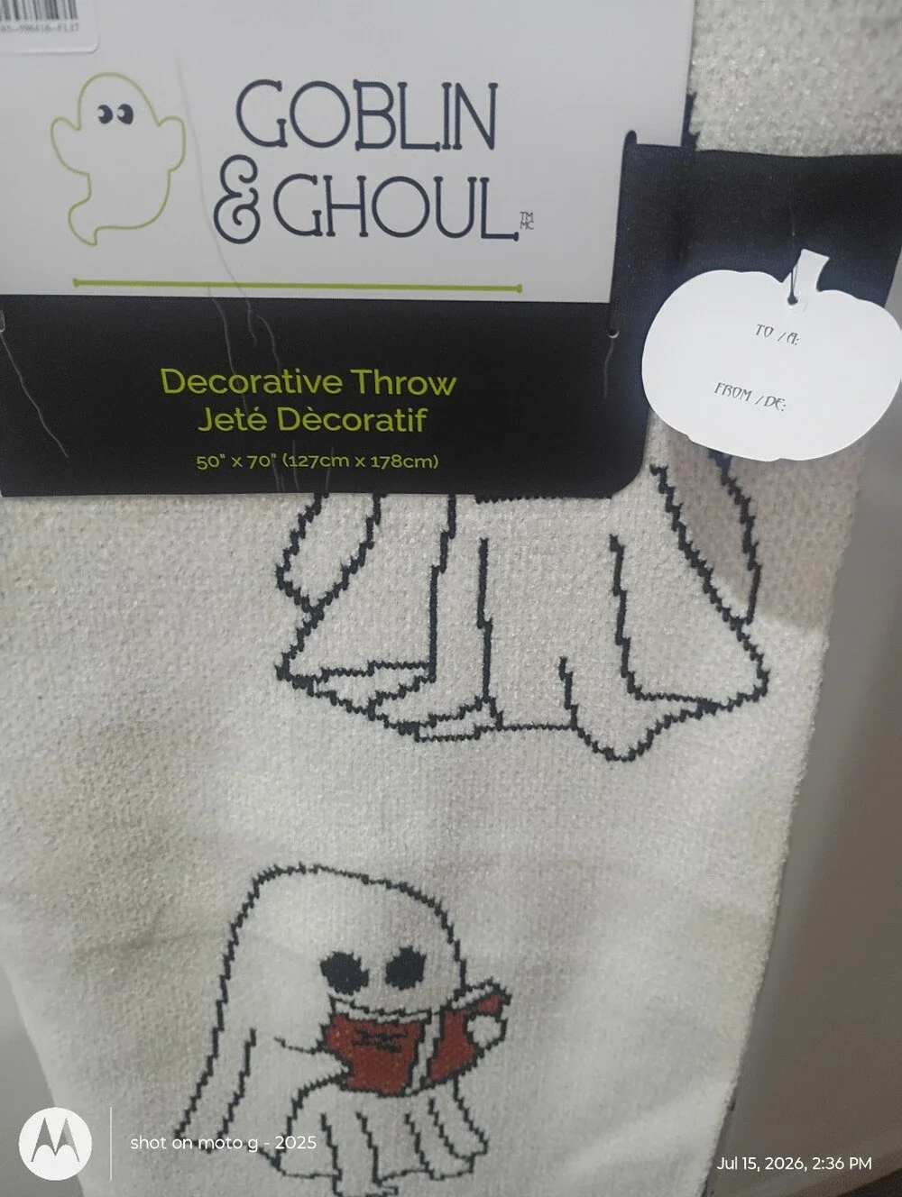 Viral Ghosts Reading Knit Throw Blanket